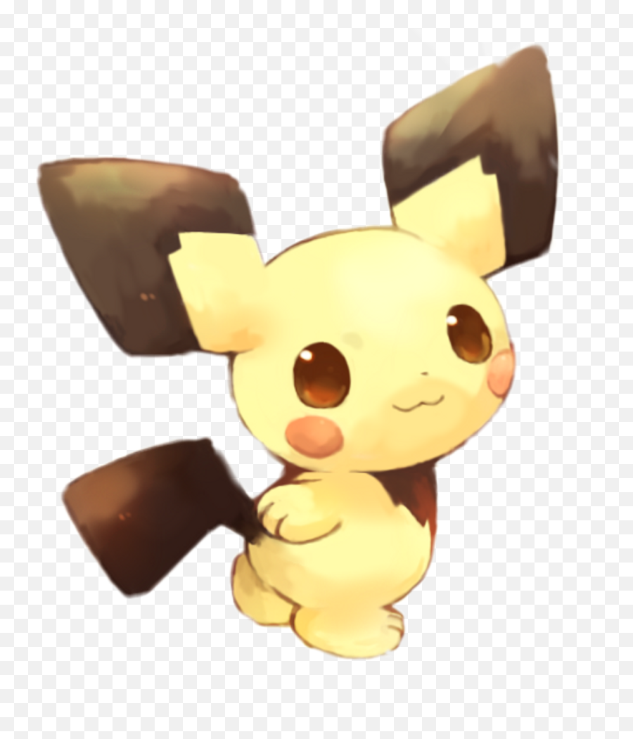 Download Pichu Sticker - Cute Pichu Full Size Png Image Cute Pokemon Pichu,Pichu Transparent