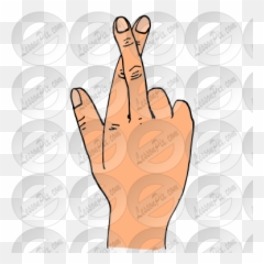 Lessonpix Mobile - Hand Png,Fingers Crossed Png