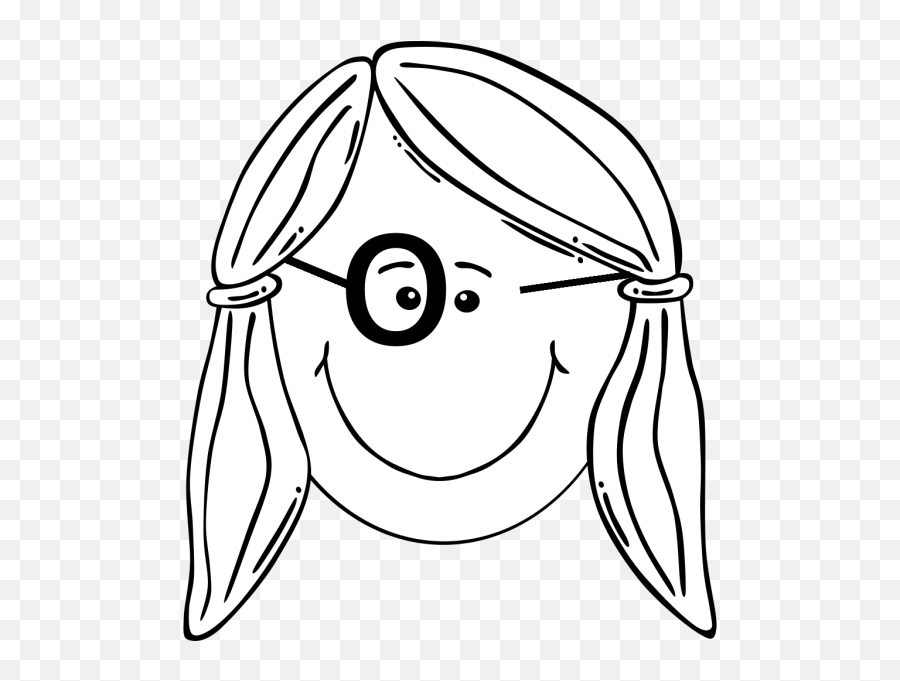 Girl Face With Glasses Png Svg Clip - Pretty Girl Face Clip Art,Cartoon Glasses Png