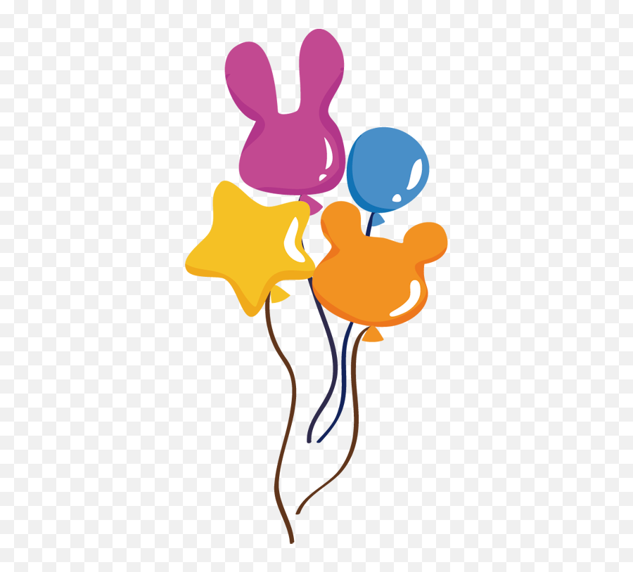 Colourful Balloons Sticker