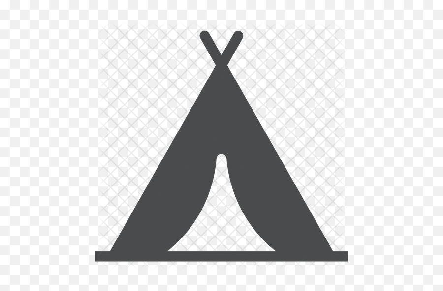 Teepee Tent Icon Of Glyph Style - Campsite Symbol Png,Teepee Png