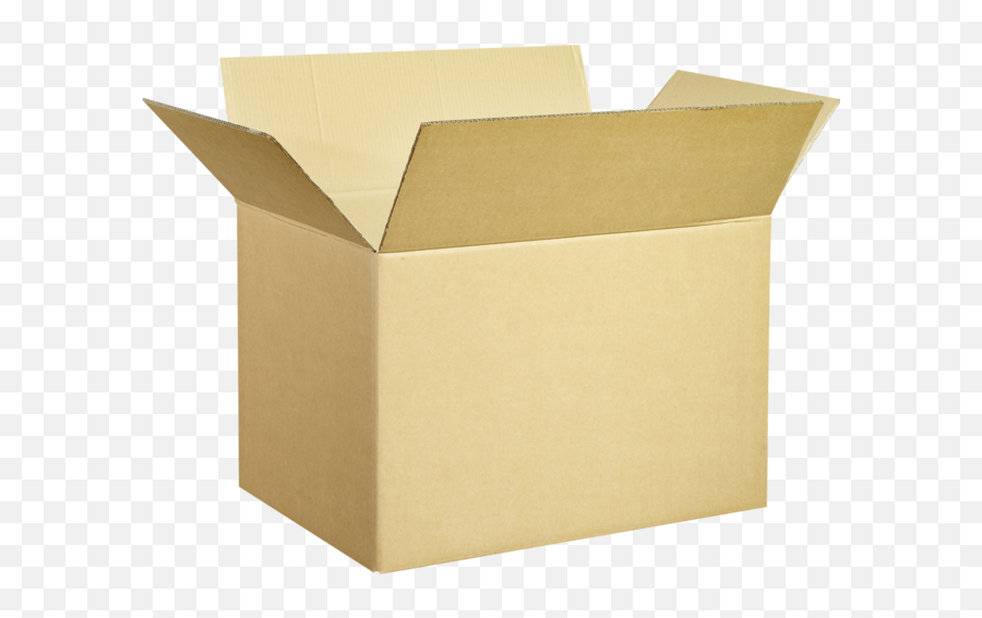 Folding Box Corrugated Cardboard - Caisse En Carton Ondulé Png,Cardboard Box Transparent