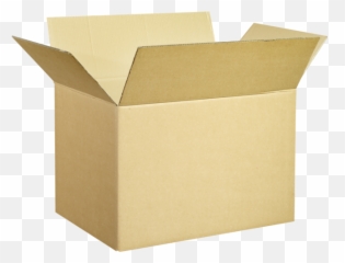 Folding Box Corrugated Cardboard - Caisse En Carton Ondulé Png,Cardboard Box Transparent
