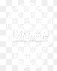 Sugar Skull Black Background - Skull In Black Background Png,Sugar Skull Png