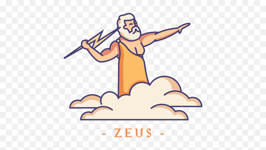 Zeus Greek God Character - Zeus Dioses Griegos Dibujos Png,Zeus Png
