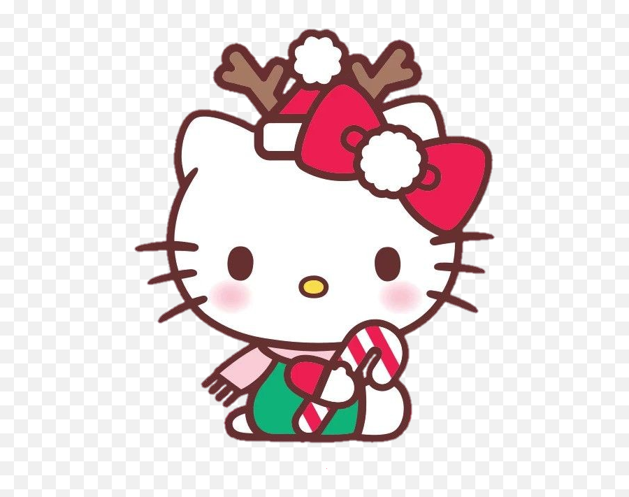 Hello Kitty Christmas Clip Art - Png Download Full Size Cat Painting Easy For Kids,Christmas Clip Art Png