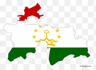 Flag Map Of Tajikistan Free Vector Maps - Happy Independence Day png