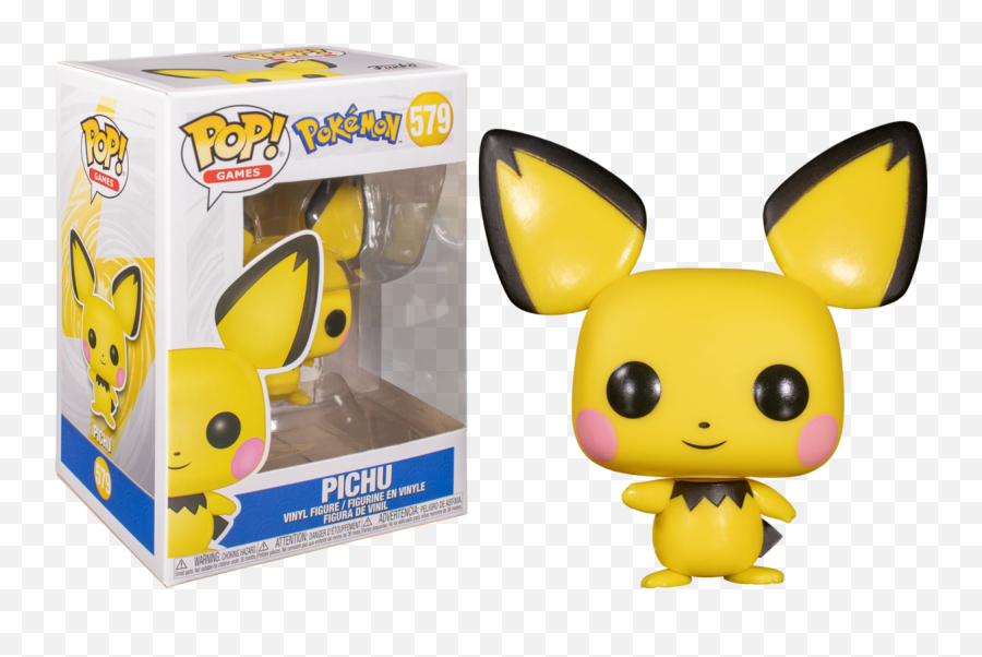 Pokemon - Funko Pop Pichu Flocked Png,Pichu Png