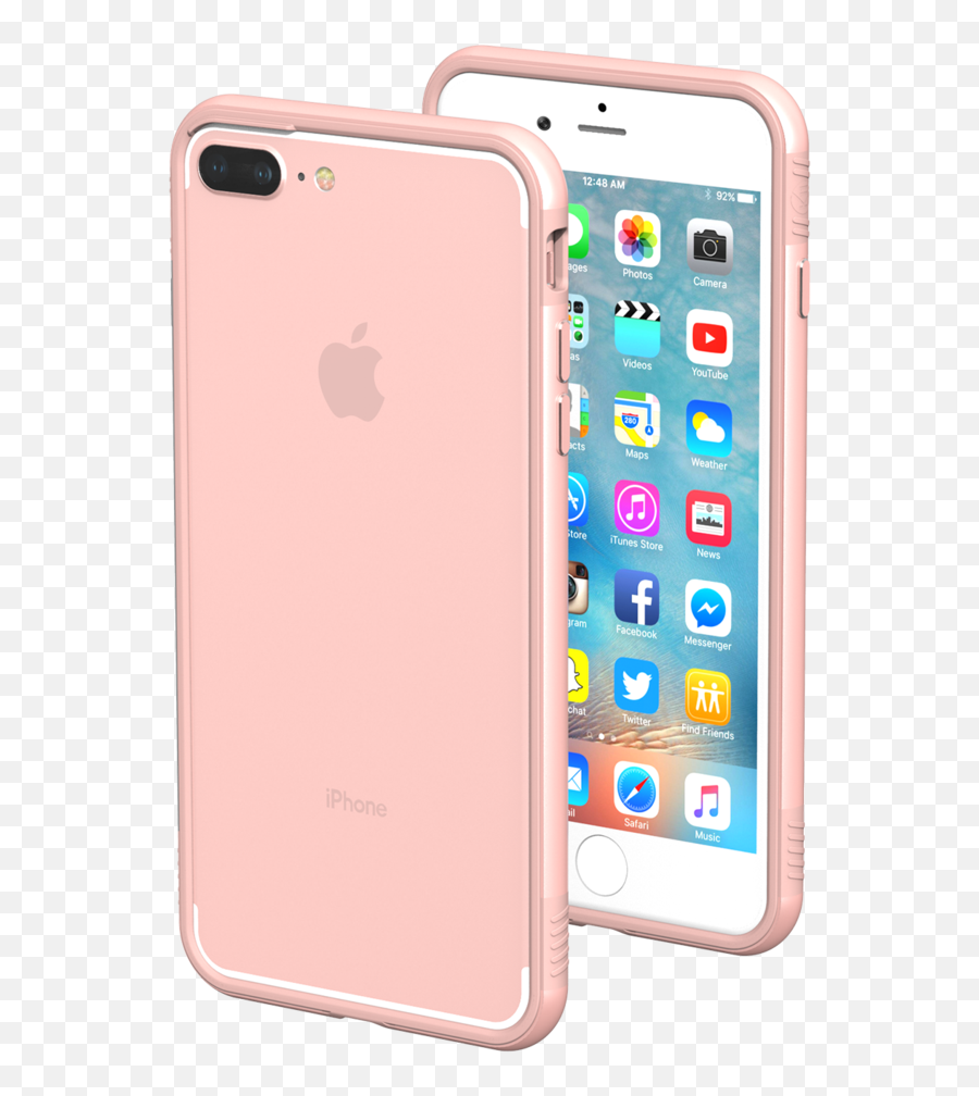 Download Hd Iphone 8 Plus Rose Gold Transparent Png Image - Rose Iphone 8 Plus,Rose Gold Png