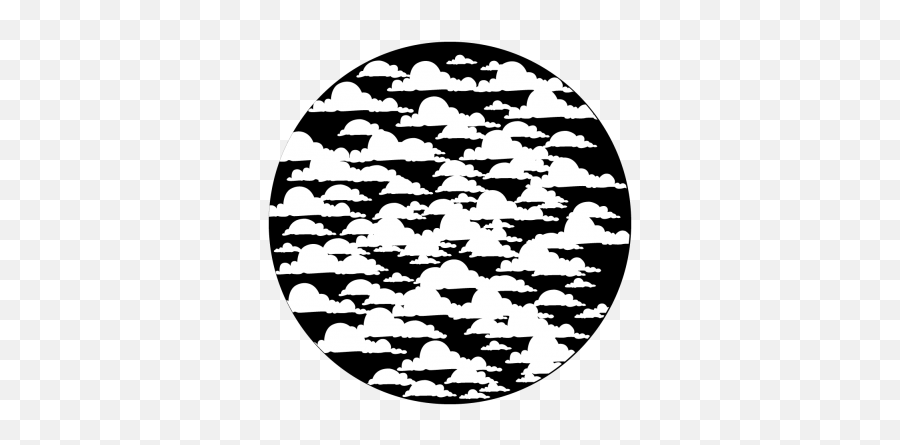 Cartoon Clouds Gobo Projected Image - Dot Png,Cartoon Clouds Png