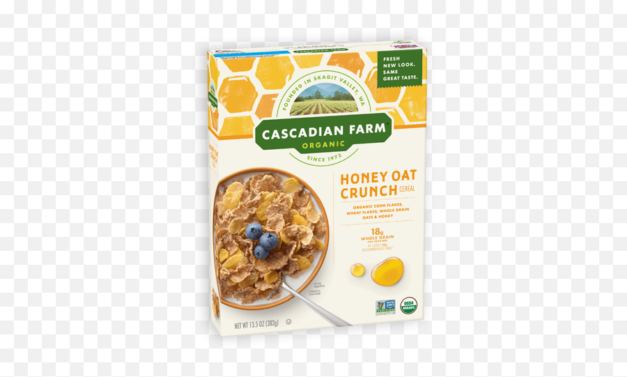 Honey Oat Crunch Cereal U2022 Cascadian Farm Organic - Cascadian Farms Honey Oat Crunch Png,Honey Dripping Png