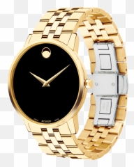 Movado Museum Classic Menu0027s Gold Pvd Bracelet Watch With Png