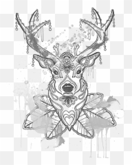 Download Body Tattoo Art Sleeve Sticker Deer Clipart Png