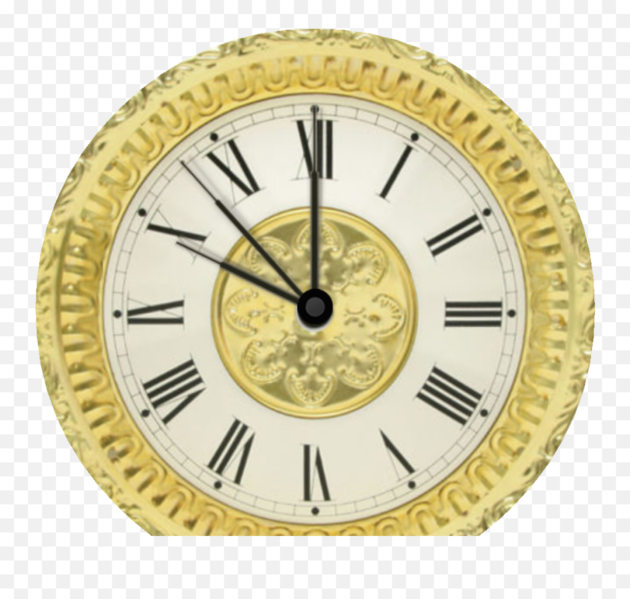 Download Zone Stamped Antique For - Solid Png,Gold Clock Png