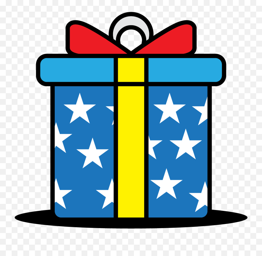 Blue Christmas Gift Icon - Usa Png,Gift Icon