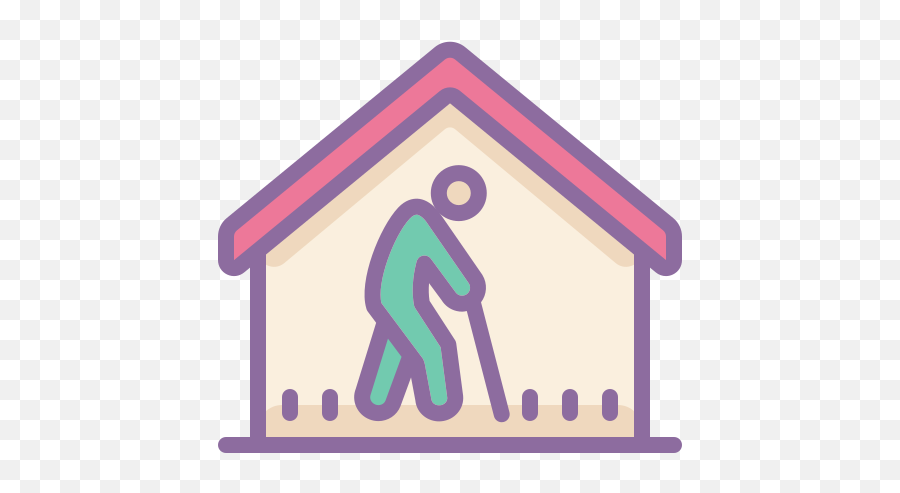 Old Age Home Icon - Old Age Home Png,House Icon Transparent Background