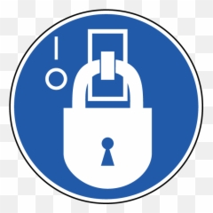 Labels Png - Deenergized State Lockout Label Out Tag Icon Blue
