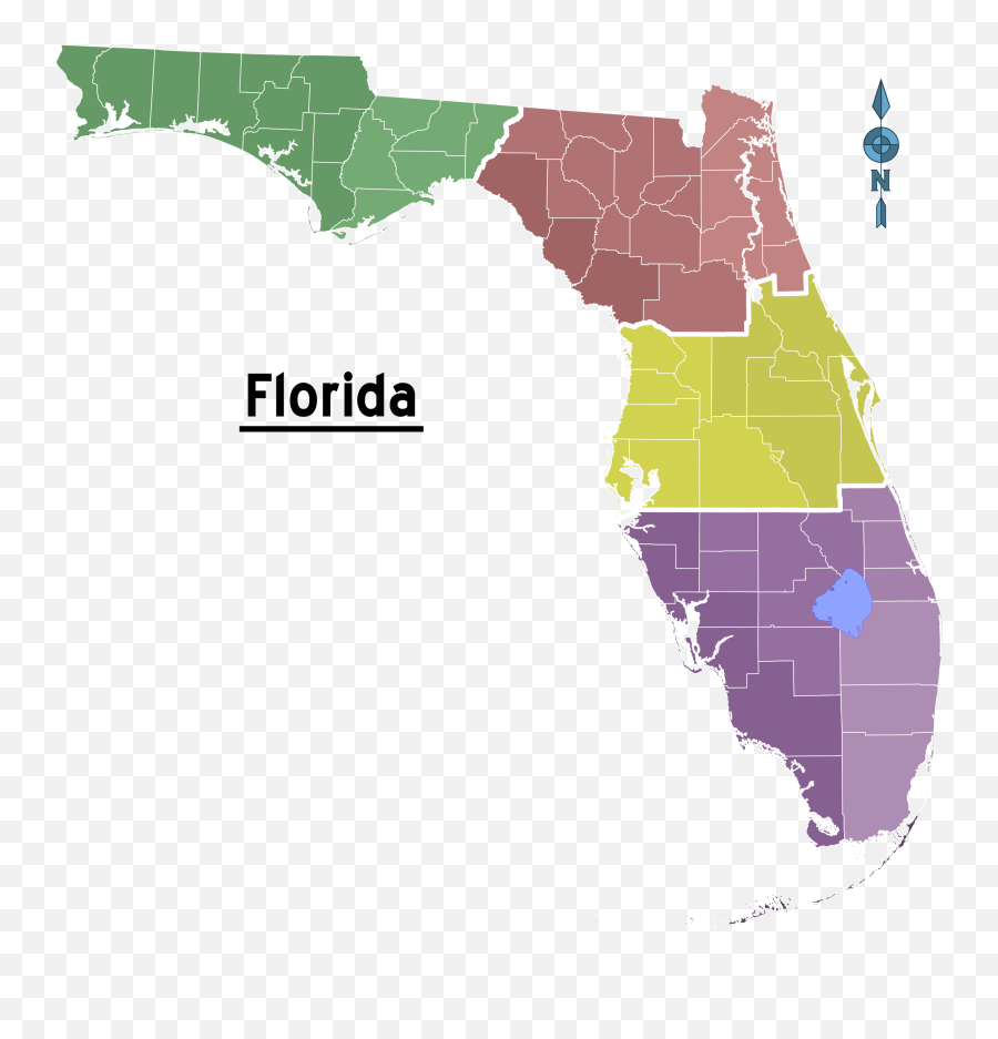 Download Florida Map Png - Panama City Florida Map,Florida Map Png