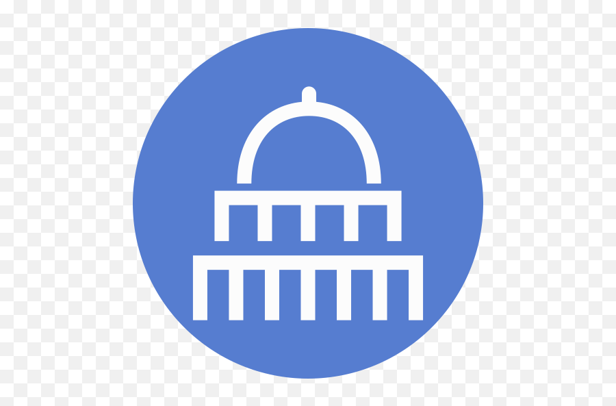 United States Capitol Outline Icon - Circle Png,United States Outline Png