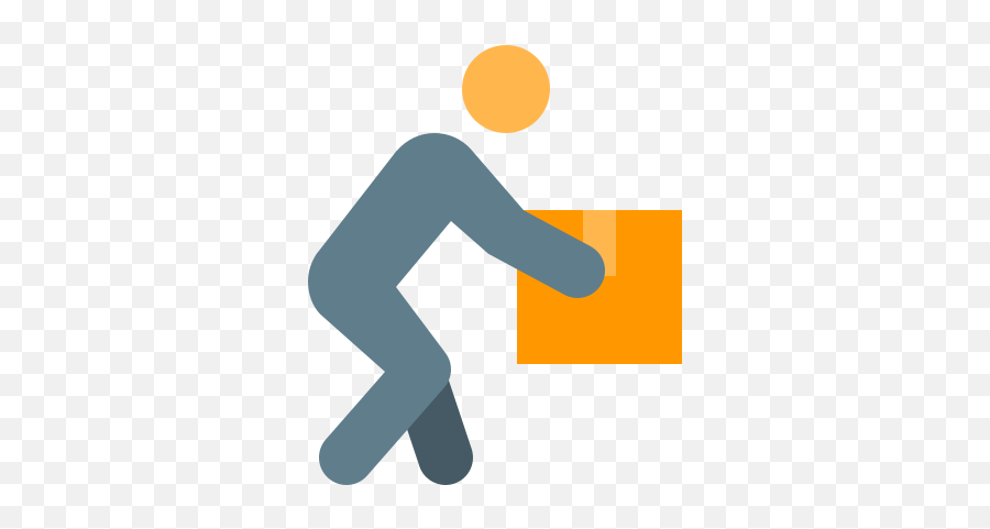 Manual Handling Icon In Color Style - Dot Png,Handling Icon