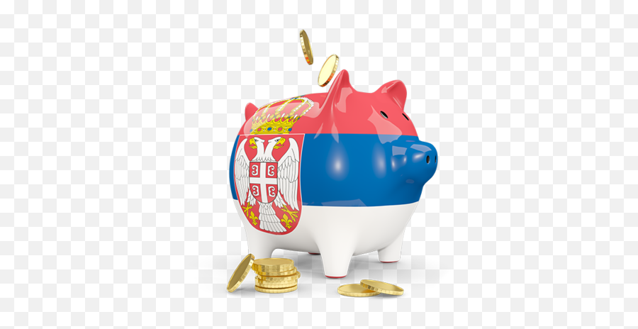 Piggy Bank Illustration Of Flag Serbia - Piggy Banks In Africa Png,Piggybank Icon