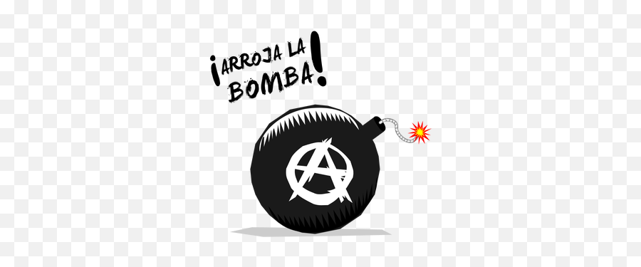 Vector Illustration Of Cartoon Style Bomb With Letter A - Anarchy Bomb Png,1950s Cartoon Icon