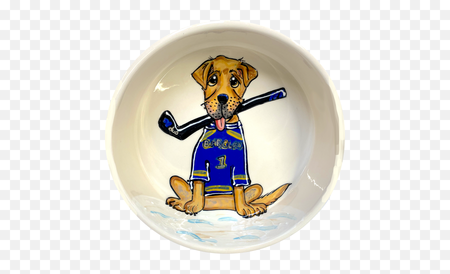 Hockey Theme Labrador Dog Bowl And Set - Serving Platters Png,Dog Bowl Icon