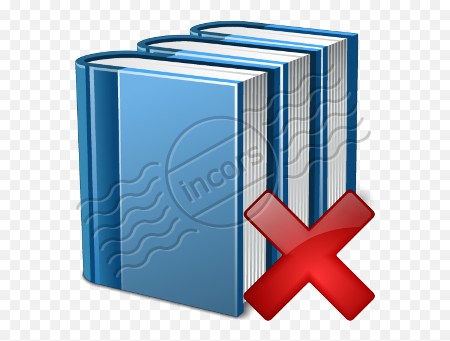 Books Blue Delete 8 Free Images - Vector Clip Delete Books Png,How Do I Delete An Icon
