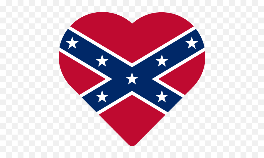 Vector Country Flag Of The Confederate Rebel - Heart Png,Rebellion Icon