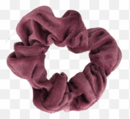 Velvet Scrunchie Black - Scarf Png,Scrunchie Png