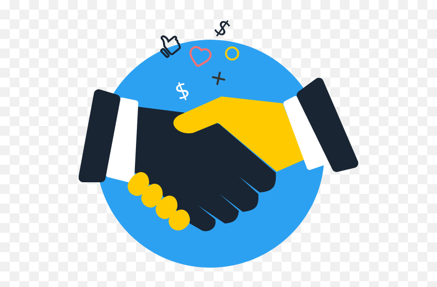 Icon Representing A Hand Shake - Handshake Clipart Full 63 Png,Handshake Icon Png