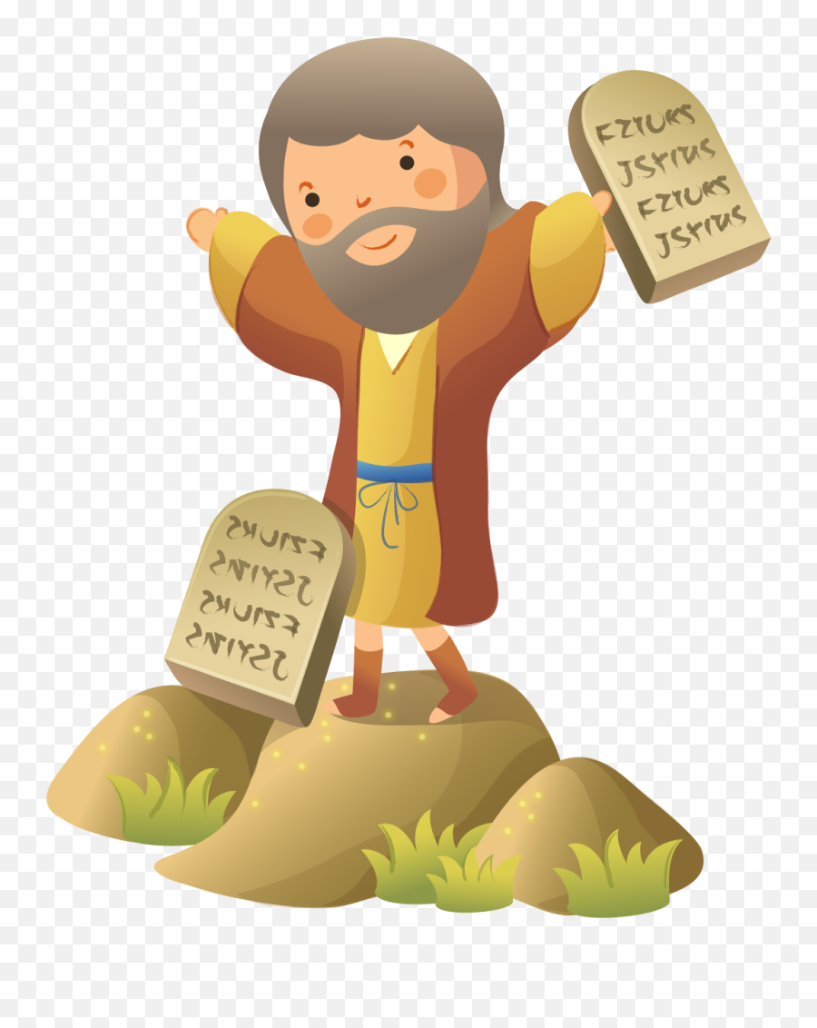 Vector Revived Bible Thee Ten Thou - Moises Y Los 10 Mandamientos Animado Png,Bible Vector Png