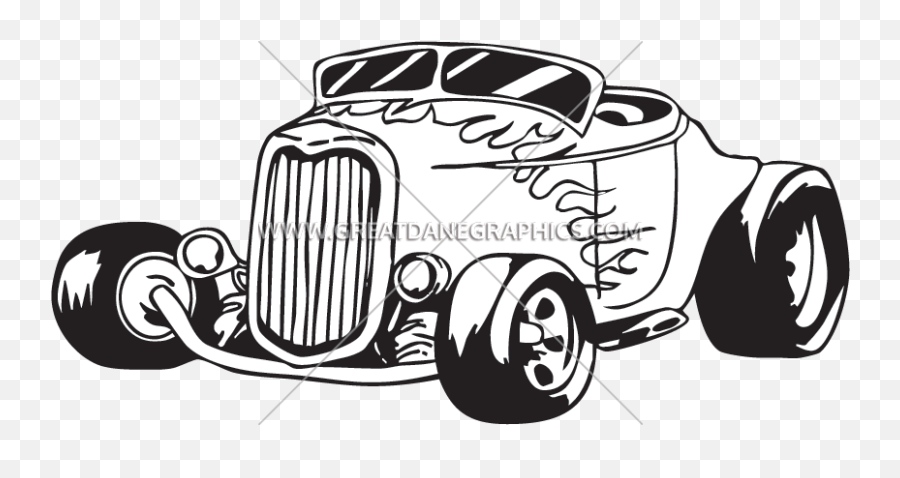 Library Of Hot Rod Car Vector Black And White Stock Png - Hot Rod Clipart,Hot Rod Png