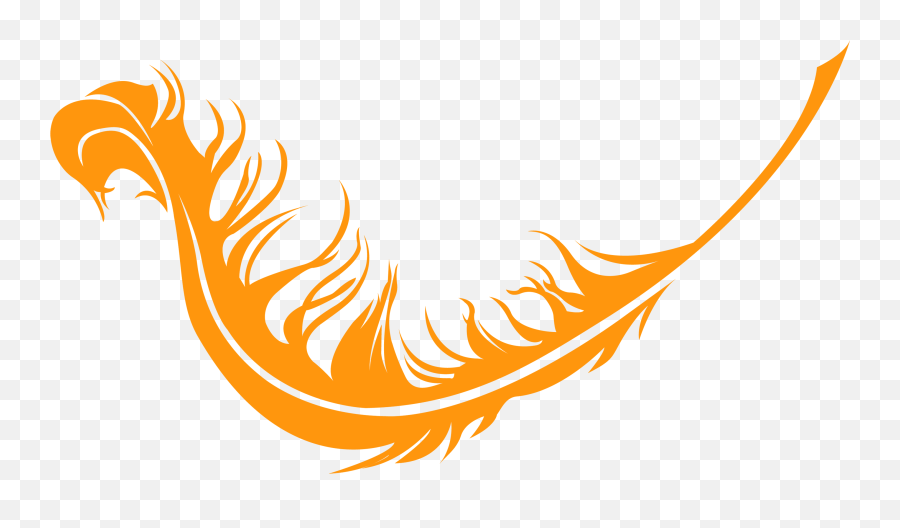 Transparent Phoenix Orange - Transparent Background Phoenix Phoenix Feather Transparent Background Png,Phoenix Transparent
