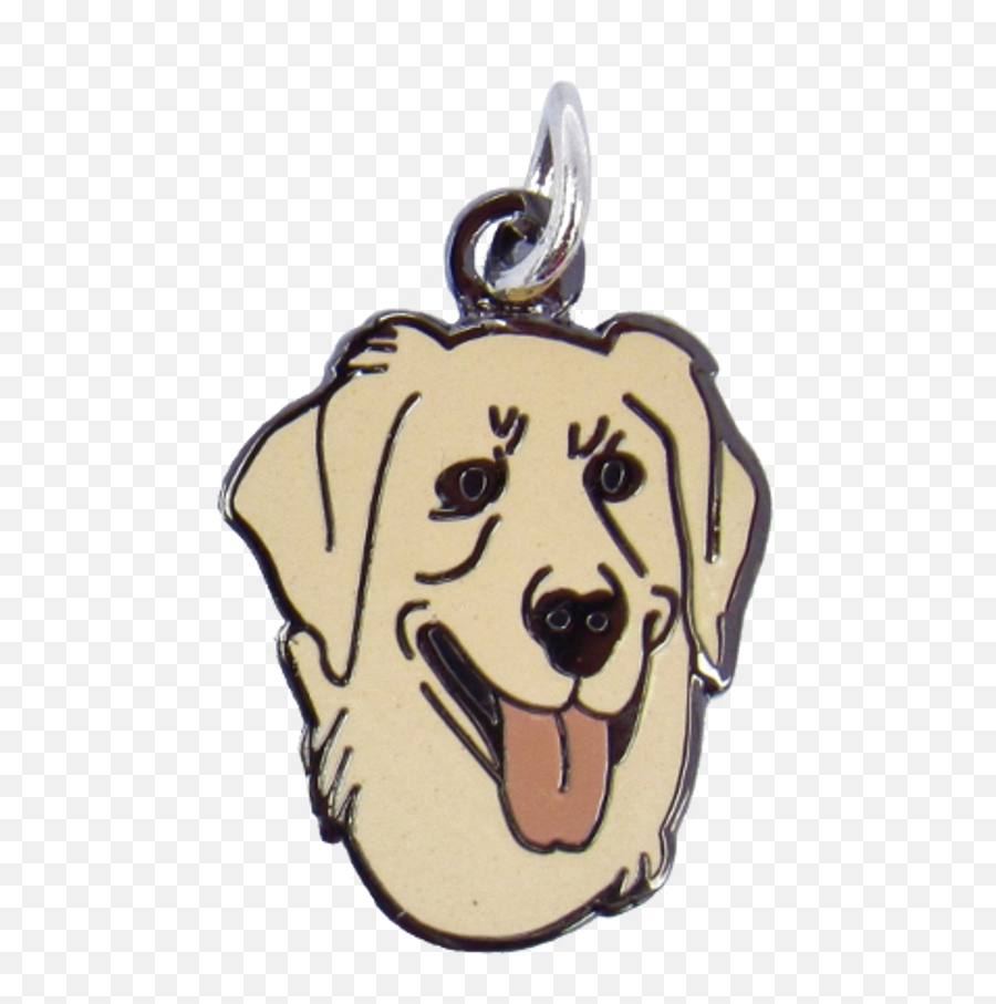 Download Hd Golden Retriever Charm Light - Golden Retriever Locket Png,Golden Retriever Transparent Background