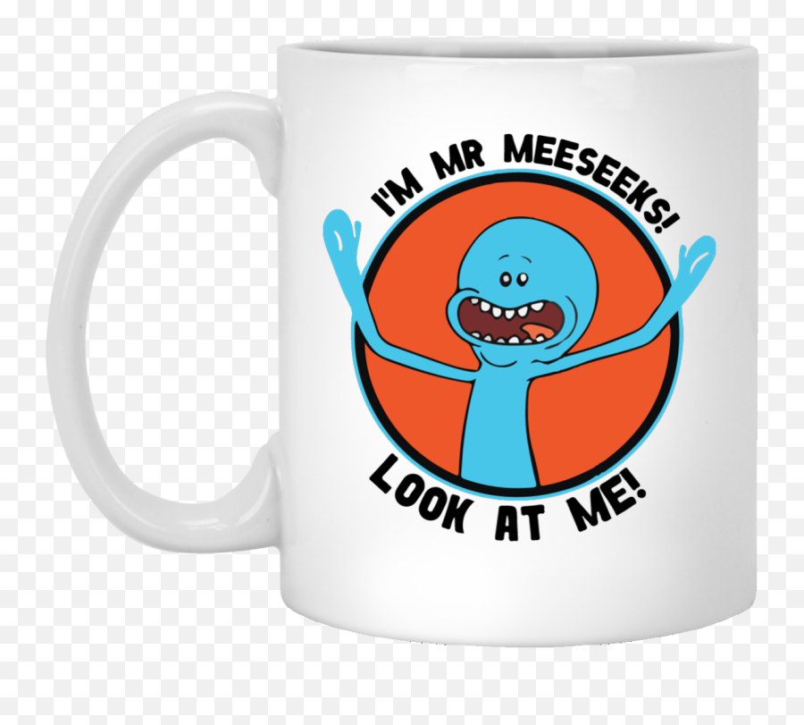 Hi I M Mr Meeseeks Look - Beer Stein Png,Mr Meeseeks Png