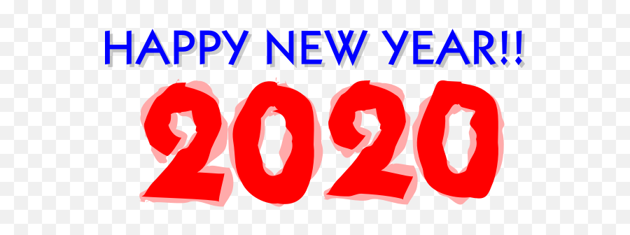 Happy New Year 2020 Free Svg - Happy New Year Sign 2020 Png,New Year Png