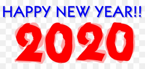 Happy New Year 2020 Free Svg - Sign png