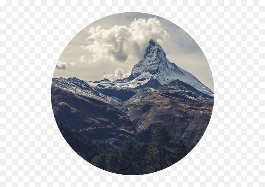 Download Mountains Circle 555 - Mountain Photo For Double Exposure Png,Mountains Transparent