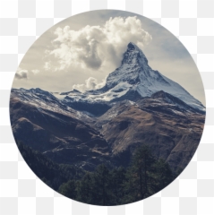 Download Mountains Circle 555 - Photo For Double Exposure png