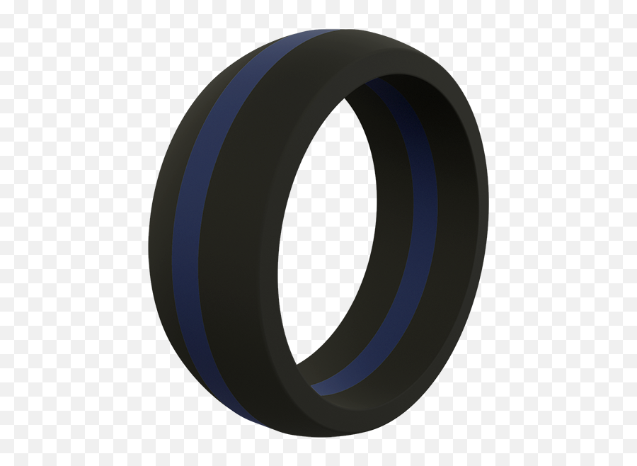 Menu0027s Thin Blue Line Silicone Ring - Timber Look Rings Png,Thin Blue Line Png