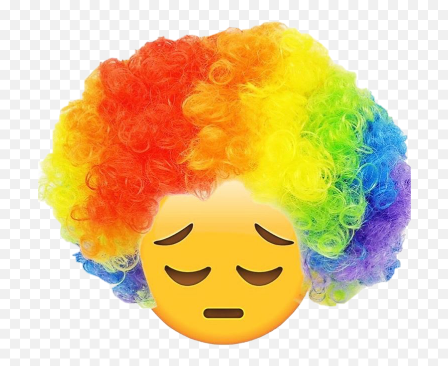 Clown Joke Meme Rainbow Funny Freetoedit - Clown Meme Png,Clown Hair Png