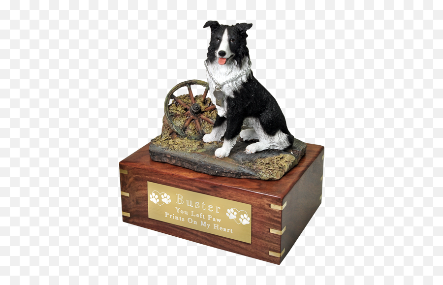 Border Collie Dog Urns New Memorials Direct - Border Collie Urns For Ashes Png,Border Collie Png