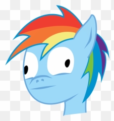 Bust Cross Eyed Derp Face Faic - Rainbow Dash Derp Png,Derp Face Png