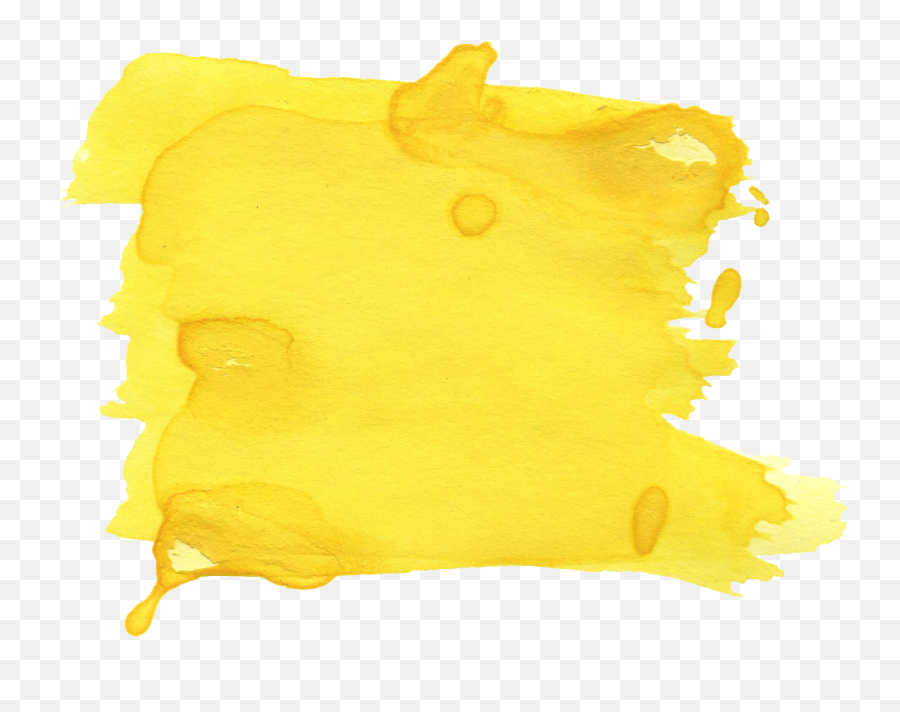 22 Yellow Watercolor Brush Stroke - Yellow Transparent Yellow Brush Stroke Png,Yellow Png