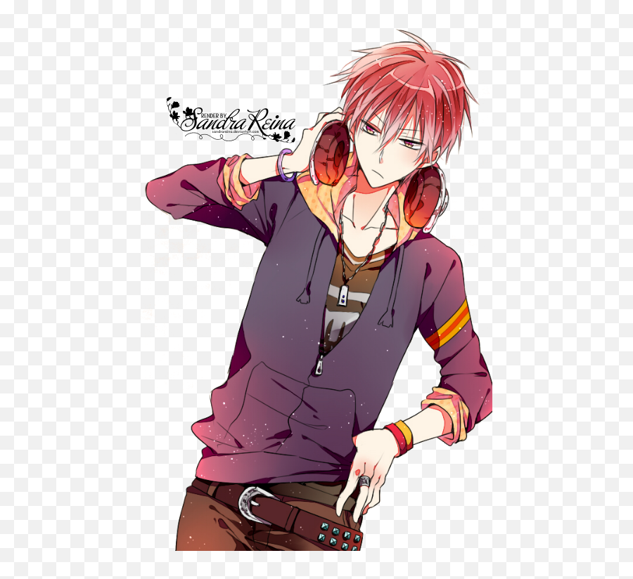 Download Headphones Kurokou0027s Basketball Anime Boys Cute - Red Haired  Anime Boy Png,Anime Boy Transparent - free transparent png images -  