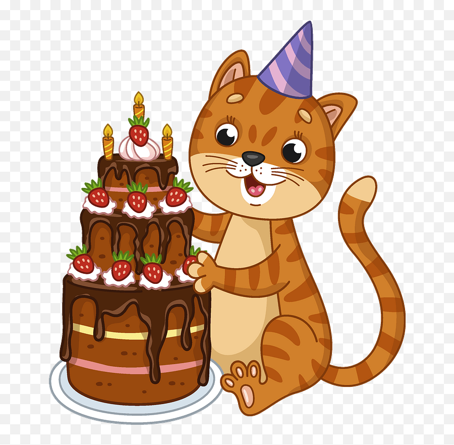Cat Png Clipart Free Tier3xyz - Free Birthday Clipart With Cats,Cat Paw Print Png