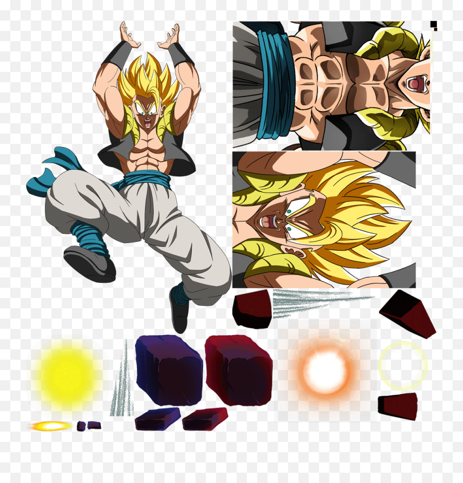 Transcendent Fusion Super Saiyan Gogeta - Dokkan Battle Gogeta Assets Png,Gogeta Png