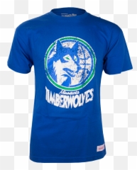 Mitchell Ness Distressed Hwc Logo T - Pumas Blue Jersey png