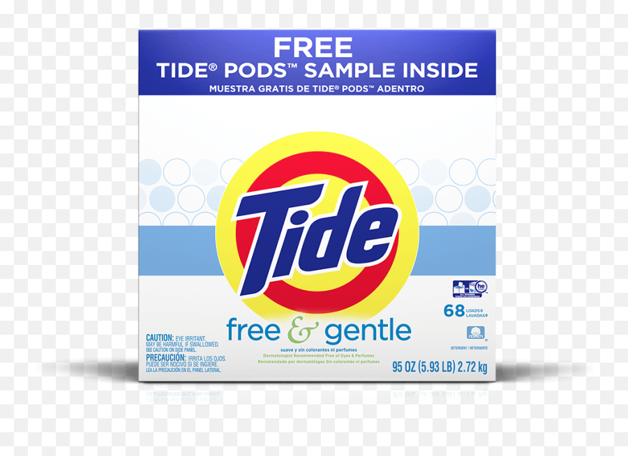 Gentle He Turbo Laundry Detergent - Tide Free And Clear Powder Png,Logo Gratis